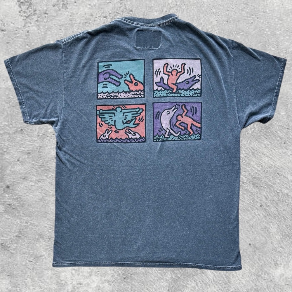 RSQ Keith Haring Graffiti Artist T-shirt Men’s (M fits bigger)